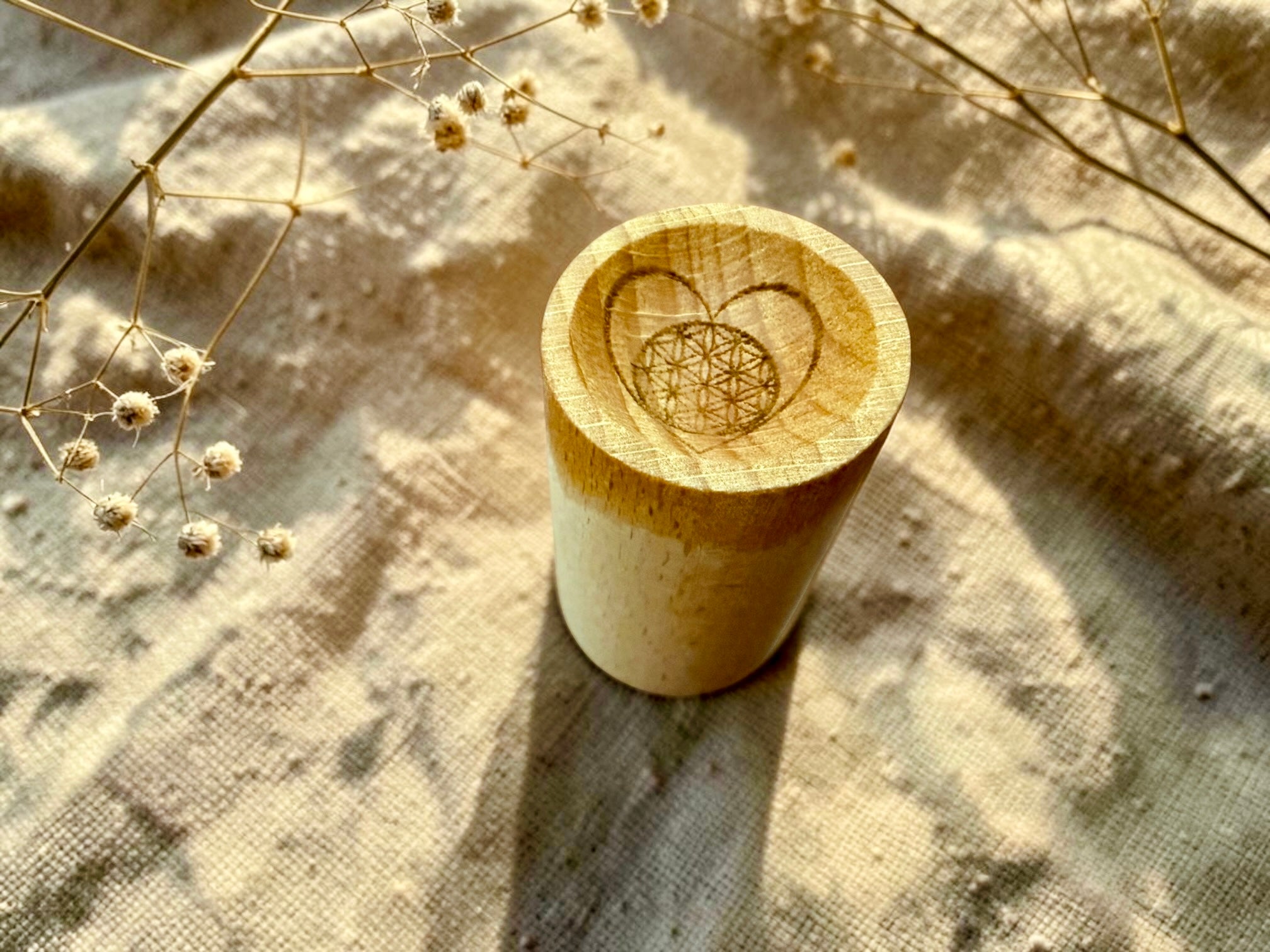 Heart of Life — Wood Diffuser Block