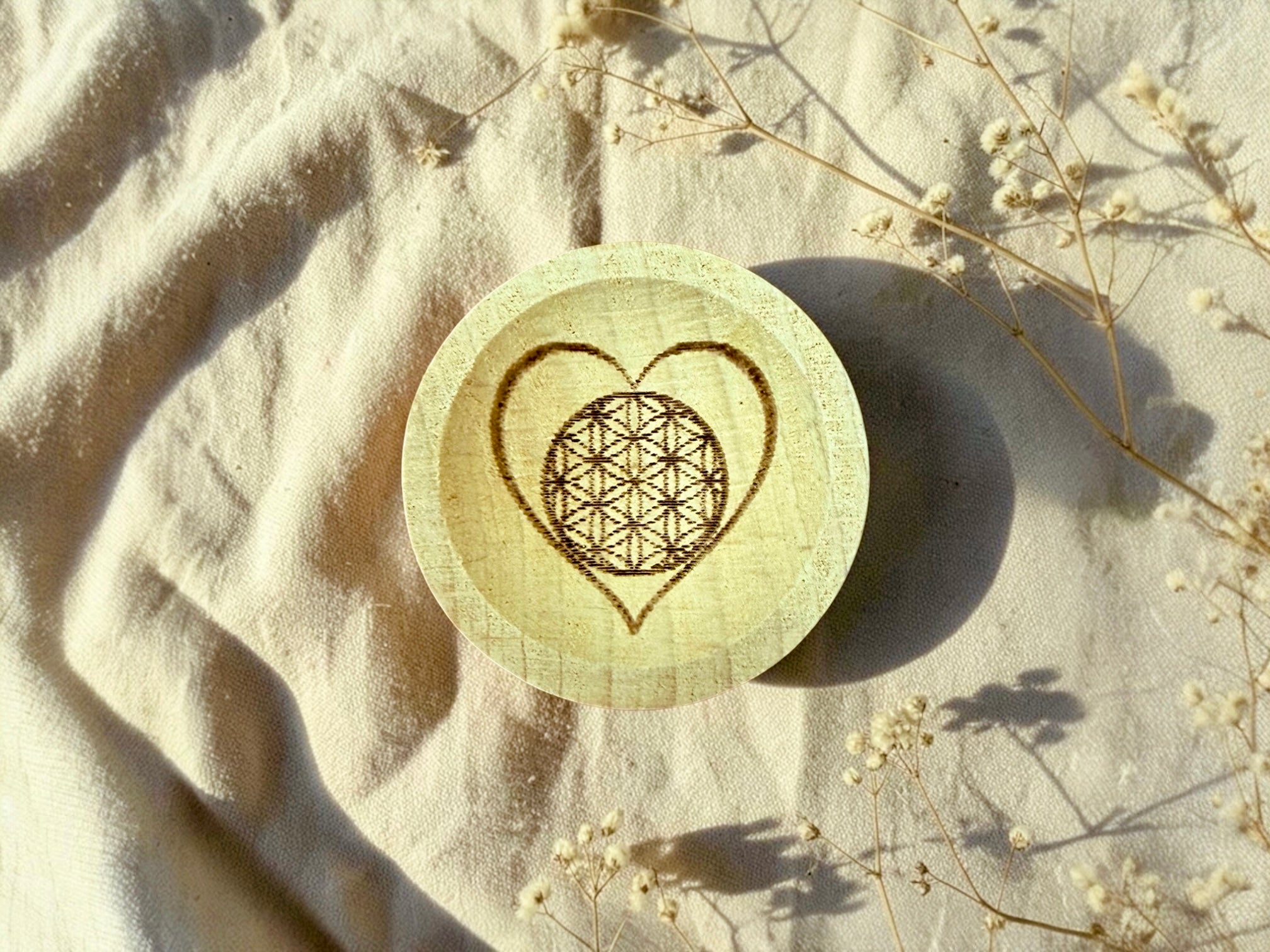 Heart of Life — Wood Diffuser Block